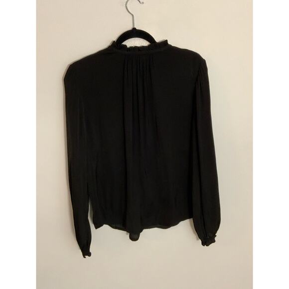 Current Air Black Blouse with shoulder stripes - Picture 4 of 6